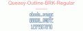 Queasy-Outline-BRK-Regular