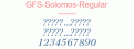 GFS-Solomos-Regular