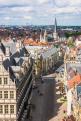 Cityscape of Ghent from the belfry