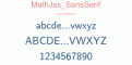 MathJax SansSerif