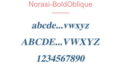 Norasi-BoldOblique