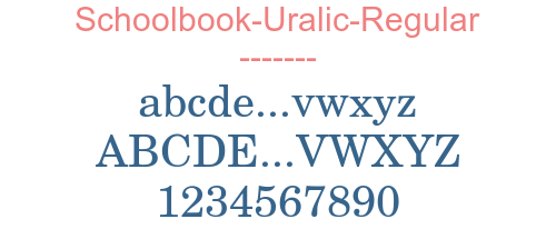 Schoolbook-Uralic-Regular