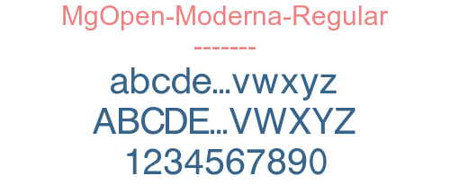 MgOpen-Moderna-Regular