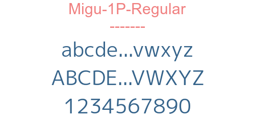 Migu-1P-Regular