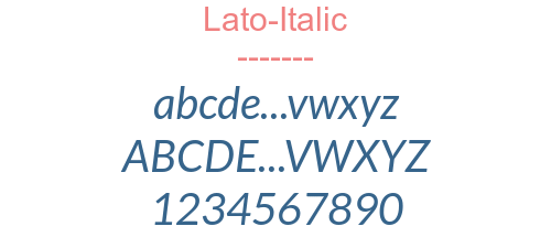 Lato-Italic