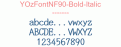 YOzFontNF90-Bold-Italic