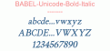 BABEL-Unicode-Bold-Italic