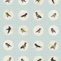 Vintage seamless pattern with cute little birds. Vector seamless texture for wallpapers, pattern fills, web page backgrounds