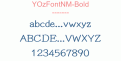 YOzFontNM-Bold