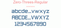 Zero-Threes-Regular