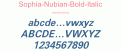 Sophia-Nubian-Bold-Italic