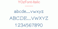 YOzFont-Italic