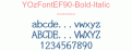 YOzFontEF90-Bold-Italic