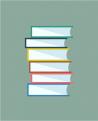 Books stack. Vector isolated. School objects, or university and college symbols. Stock design elements