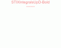 STIXIntegralsUpD-Bold