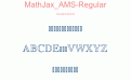 MathJax AMS-Regular