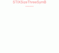 STIXSizeThreeSymB