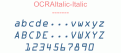 OCRAItalic-Italic