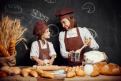 Woman and girl making pastries together