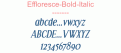 Effloresce-Bold-Italic