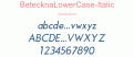 BetecknaLowerCase-Italic