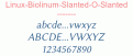 Linux-Biolinum-Slanted-O-Slanted