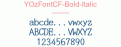 YOzFontCF-Bold-Italic