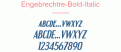 Engebrechtre-Bold-Italic