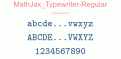 MathJax Typewriter-Regular