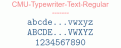 CMU-Typewriter-Text-Regular