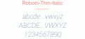 Roboto-Thin-Italic