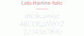 Lato-Hairline-Italic