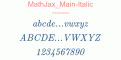 MathJax Main-Italic