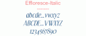 Effloresce-Italic