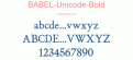 BABEL-Unicode-Bold