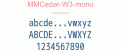 MMCedar-W3-mono