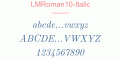 LMRoman10-Italic