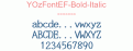 YOzFontEF-Bold-Italic