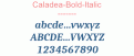 Caladea-Bold-Italic