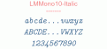 LMMono10-Italic