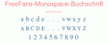 FreeFarsi-Monospace-Buchschrift