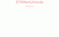 STIXNonUnicode