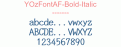 YOzFontAF-Bold-Italic