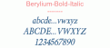 Berylium-Bold-Italic