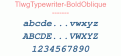 TlwgTypewriter-BoldOblique