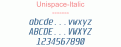 Unispace-Italic