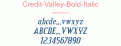 Credit-Valley-Bold-Italic