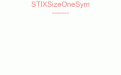 STIXSizeOneSym