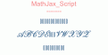 MathJax Script