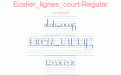 Ecolier lignes court-Regular